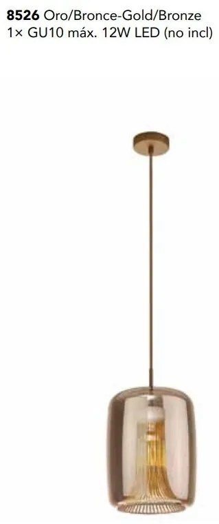 Lustra, Pendul design modern KRISS auriu/ bronz