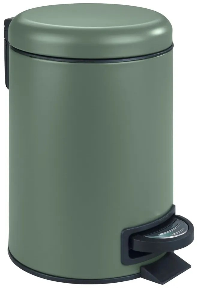 Coș cu pedală pentru baie Wenko Leman, 3 l, verde
