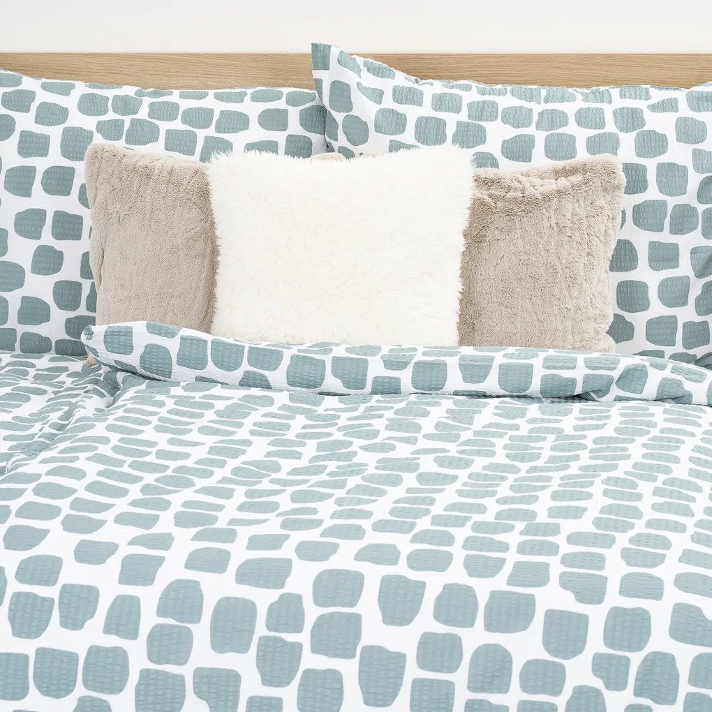 Lenjerie de pat 4Home Stone bumbac creponat, 140 x 200 cm, 70 x 90 cm