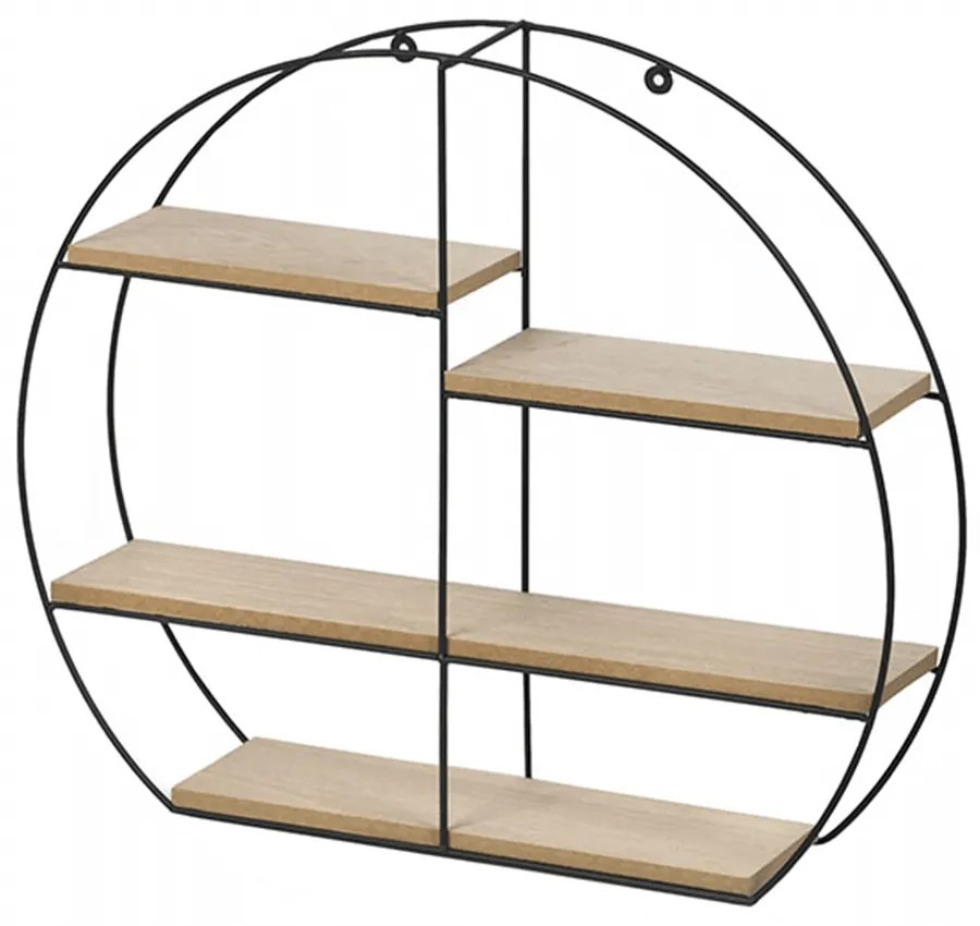 Raft, natural/negru, DESIO TYPUL 2