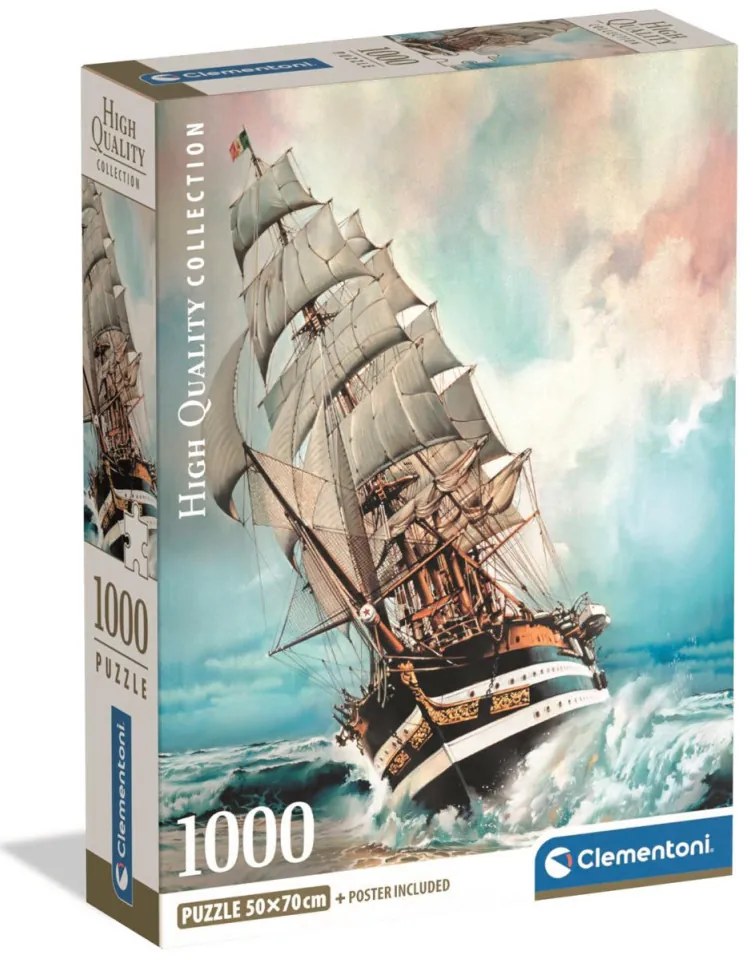 Vehicul Amerigo Vespucci Puzzle Compact cu 1000 piese Clementoni
