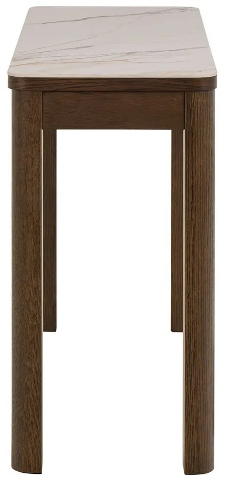 Masă consolă bej-maro închis cu blat ceramic 40x100 cm Southampton – Actona