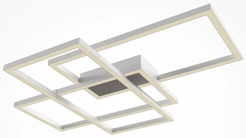 Lustra LED aplicata design minimalist Rida alb