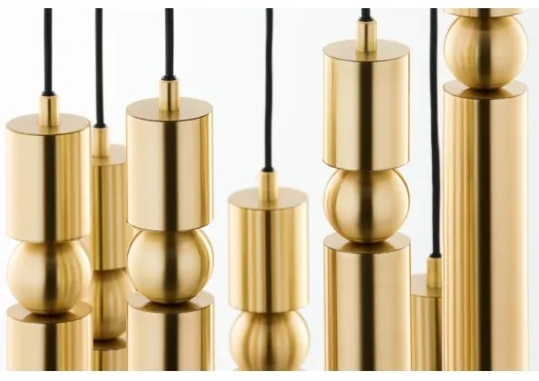 Lustră pe cablu Jupiter 2021 ALAS 7xGU10/10W/230V auriu