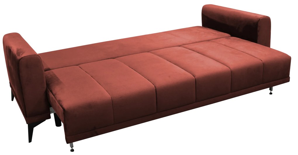 Canapea extensibilă, teracota, GRACE BIG SOFA