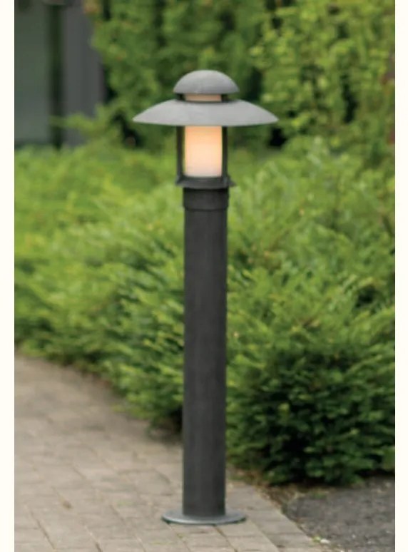 Stalp iluminat exterior din fier forjat, inaltime 100cm, AL 6521