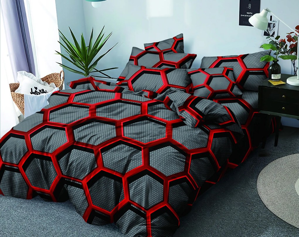 Lenjerie de pat din microfibra Culoare gri, ZORINO Dimensiune lenjerie de pat: 2 buc 70 x 80 cm | 200 x 220 cm