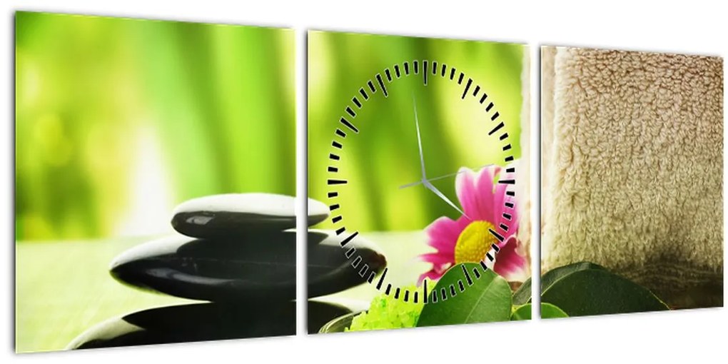 Tablou cu unelte pentru masaj (cu ceas) (90x30 cm)