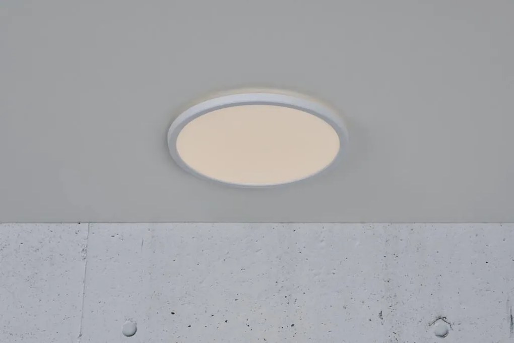 Plafoniera LED pentru iluminat exterior, senzor de miscare cu microunde, design silm Oja 29 alb 2700K 2110456101 NL