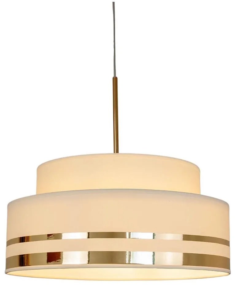 Lustră pe cablu TAMI 1xE27/60W/230V bej/auriu