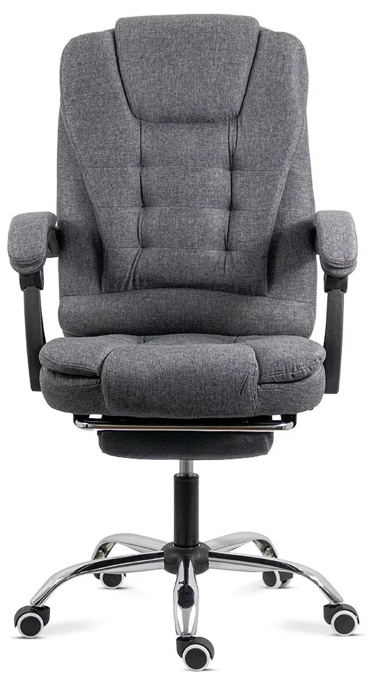 Scaun birou textil cu masaj in 7 puncte OFF 4181M gri