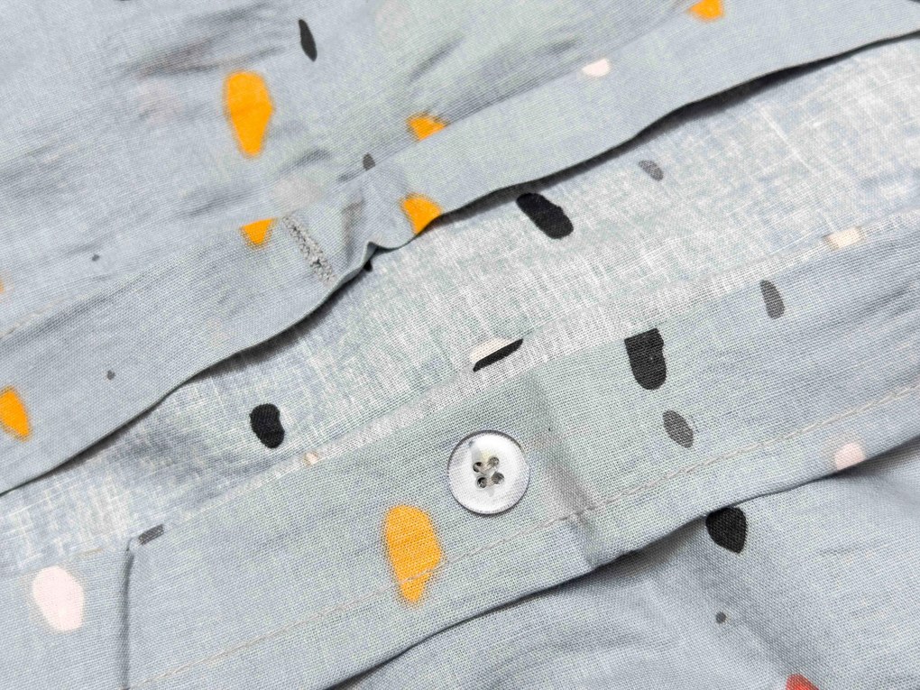 Lenjerie de pat din crepon pentru patut Renforce PINTURA gri Dimensiune lenjerie de pat: 45 x 65 cm | 90 x 140 cm