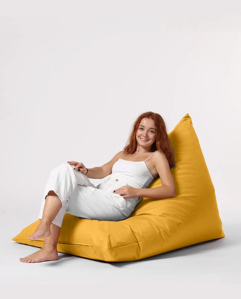Fotoliu puf pentru grădină Pyramid Big Bed Pouf - Yellow
