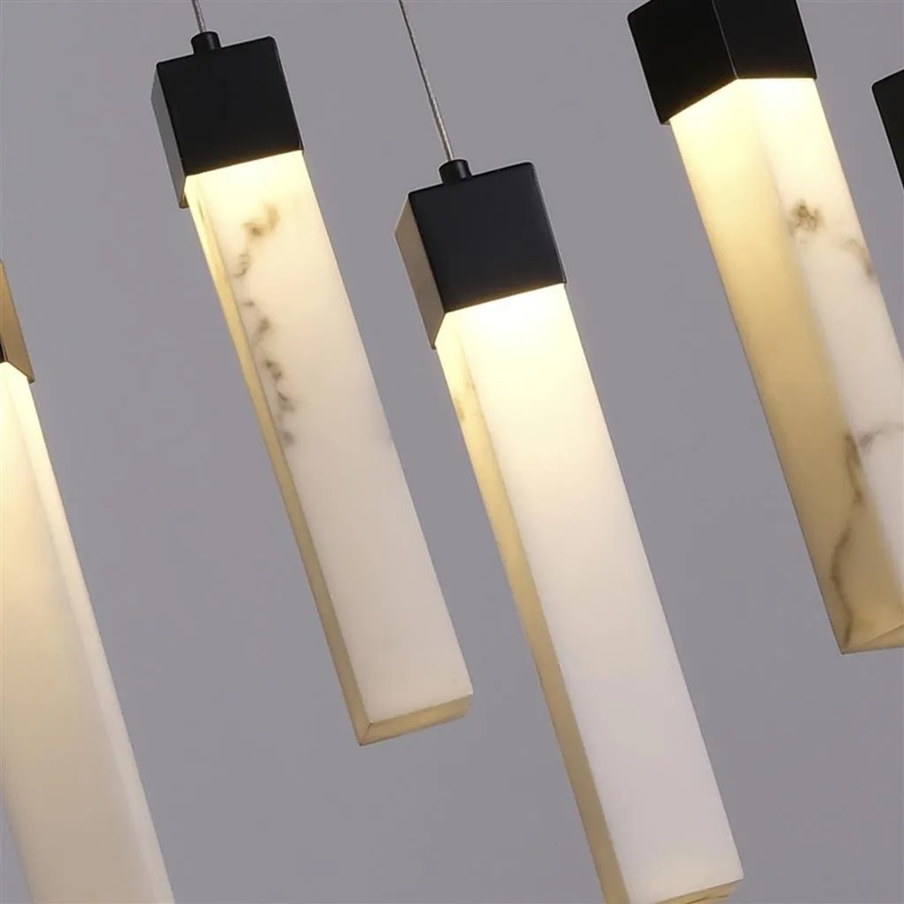 Lustra cu 10 pendule LED design modern Moonbeam
