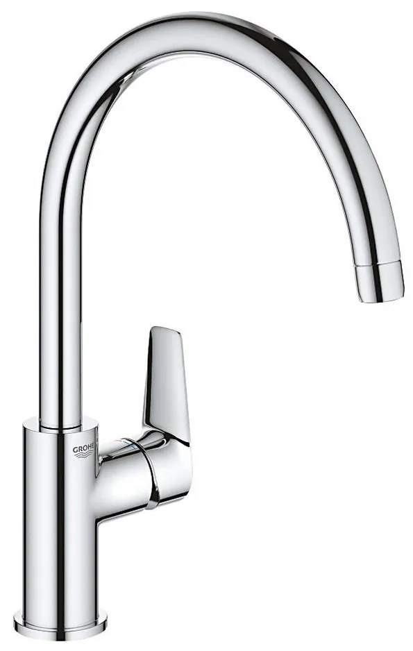 GROHE BAUEDGE 31367001 - baterie pentru chiuvetă 332 mm crom lucios