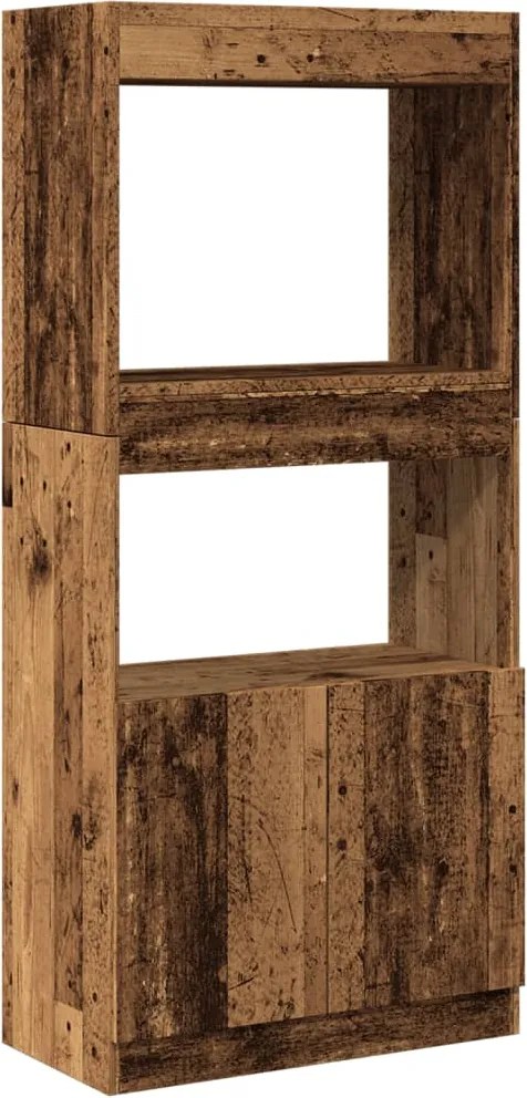 vidaXL Dulap înalt, lemn vechi, 63x33x140 cm, lemn prelucrat