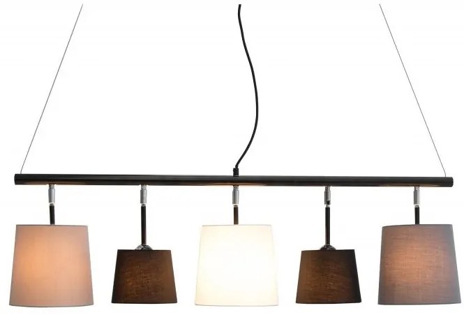 Lustra eleganta cu 5 abajururi directionabile, Levels 100cm