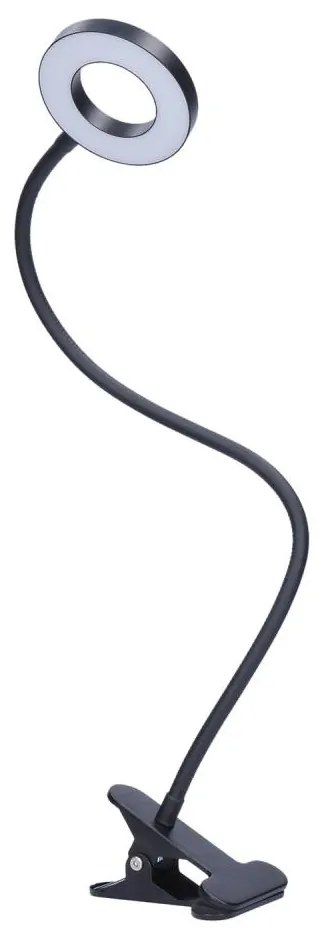 Lampa de birou cu clemă LED Solight WO66-B, reglabilă, 8W/230V, 3000/4000/5000K, negru