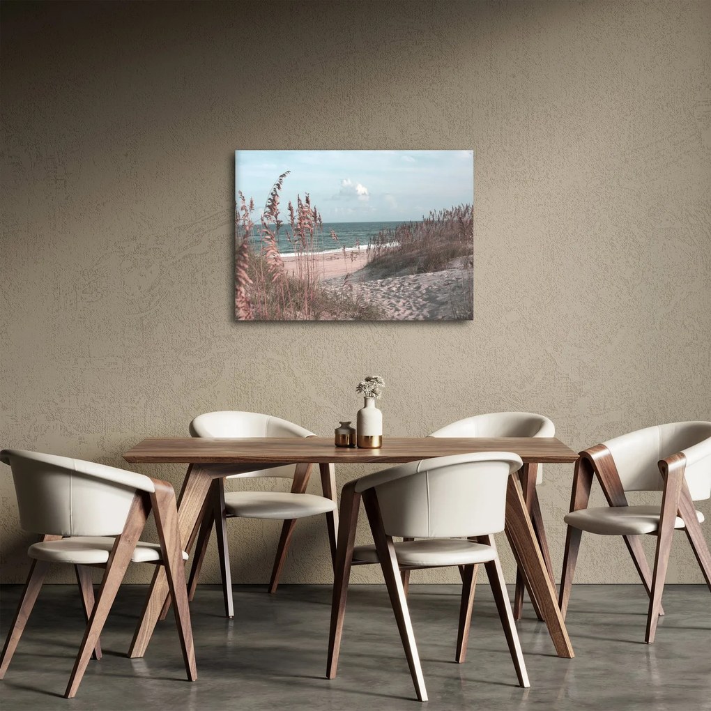 Tablou - Plaja roz (70x50 cm)