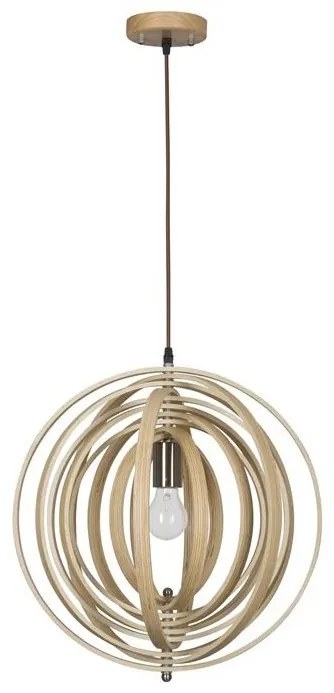 Lustra moderna decorativa design lemn natural Asco NVL-9138062