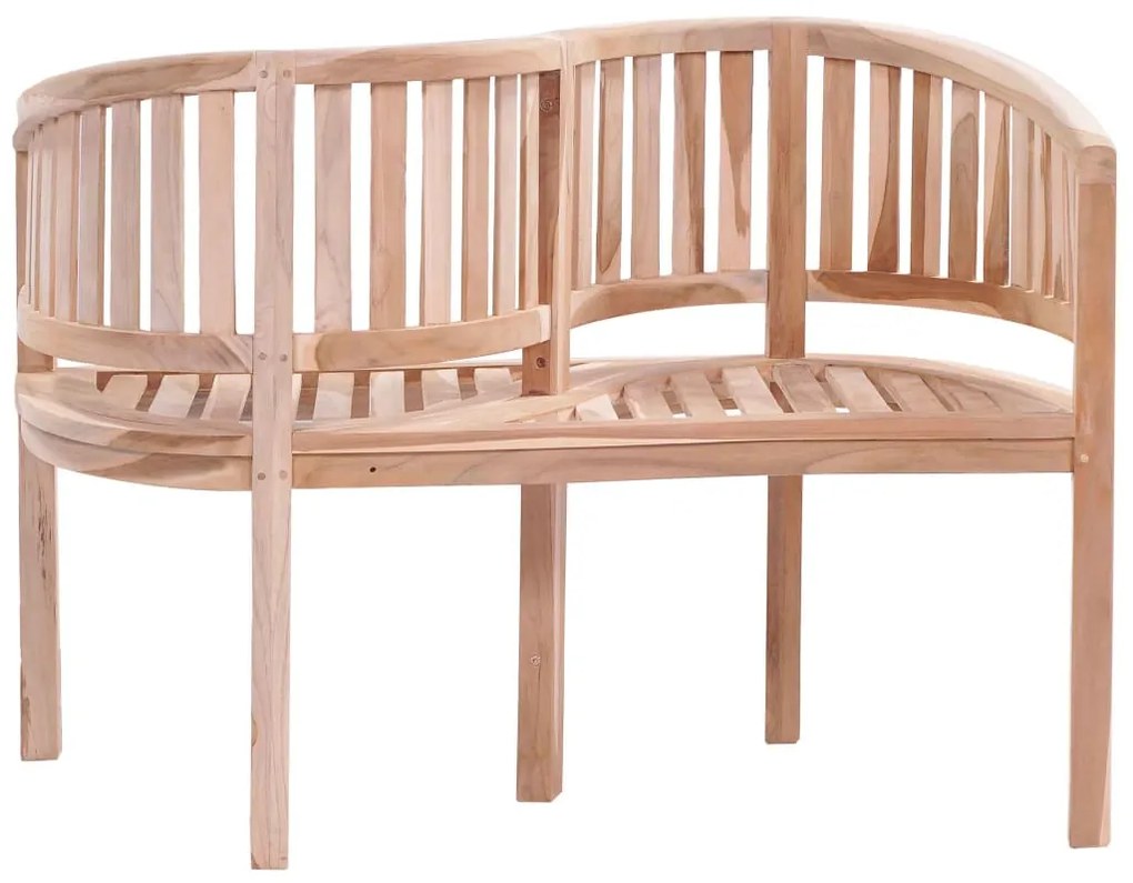 44581 vidaXL Bancă de grădină, 120 cm, lemn masiv de tec