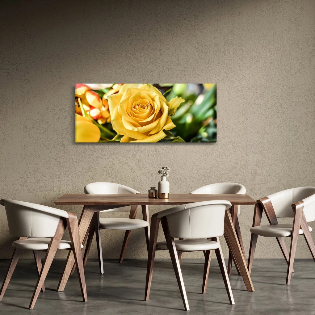 Tablou cu trandafir (120x50 cm)