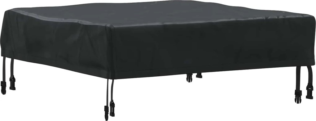 vidaXL Copertă pentru masă Simplu Negru 82 x 82 x 15 cm țesătură