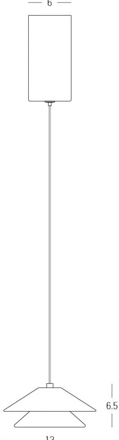 Pendul LED modern 7W BLACK-BRUSHED NICKEL ZB-25348
