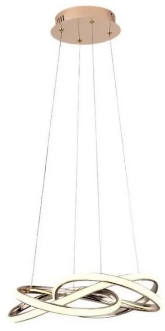 Lustră LED dimabilă pe cablu LED/65W/230V 3000-6500K auriu + telecomandă