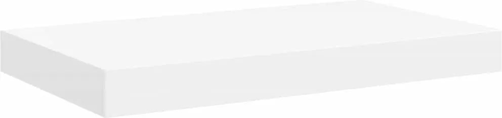 vidaXL Raft de perete suspendat, alb, 40x23x3,8 cm, MDF