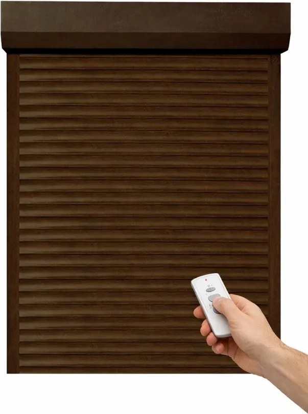 Rulou Exterior Aluminiu Nuc cu Acționare Electrică și Telecomandă