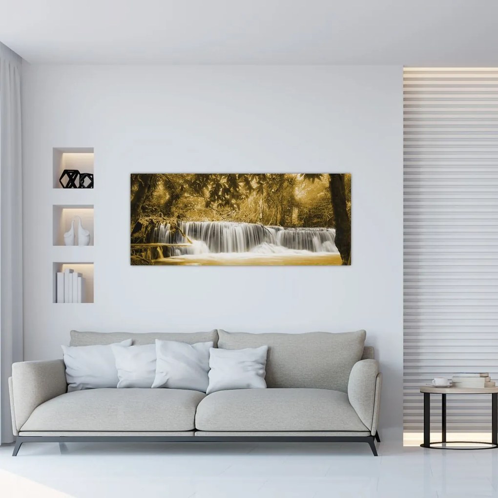 Tablou - Cascadă, de epocă (120x50 cm)