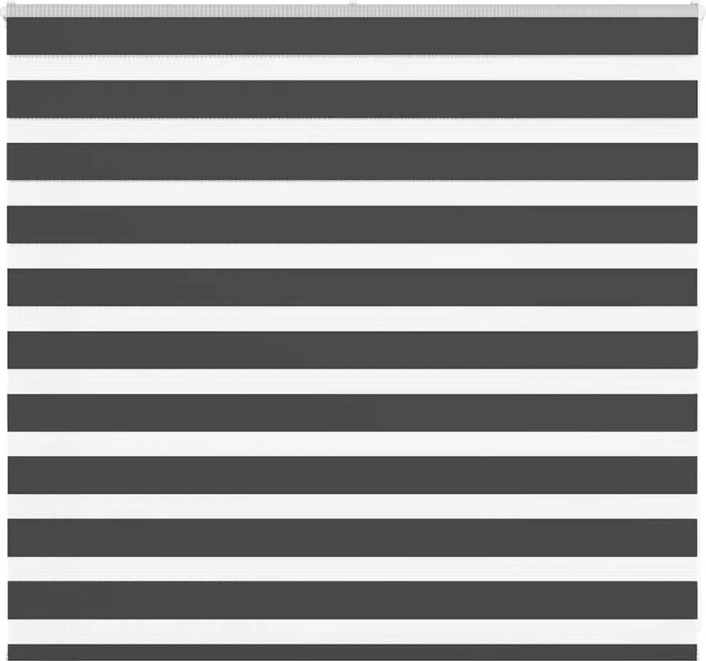 vidaXL Jaluzea tip zebra neagră lățime țesătură 155,9 cm poliester