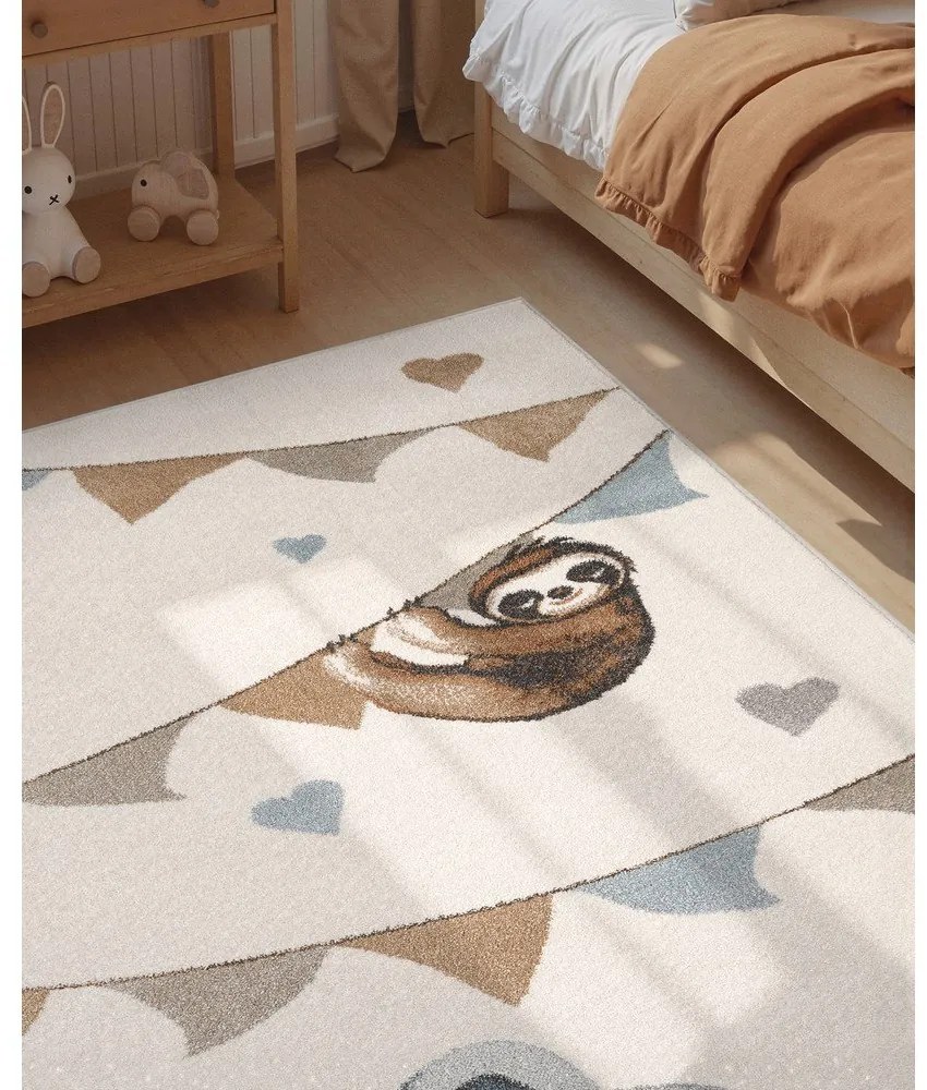 Covor pentru copii crem 160x230 cm Walk like an Elephant Rainbow Party – Villeroy&Boch