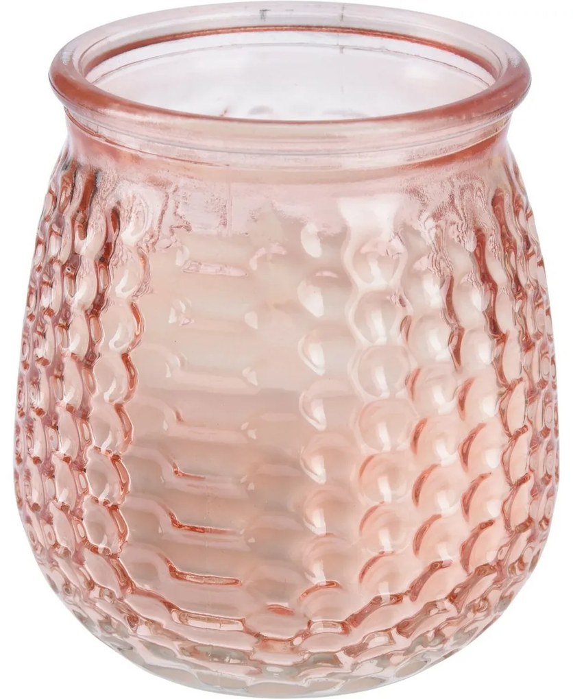 Lumânare repelentă Citronella, roz, 160 g , 10 x10 cm