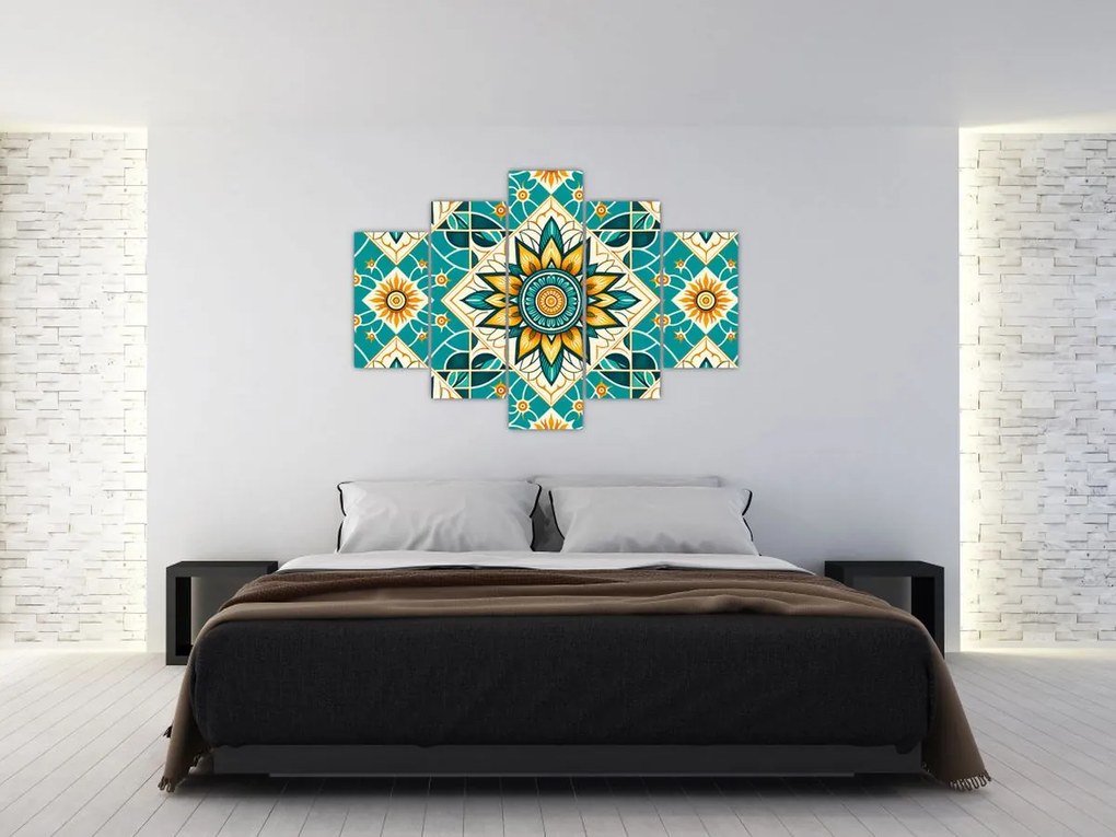 Tablou - Model turcoaz (150x105 cm)