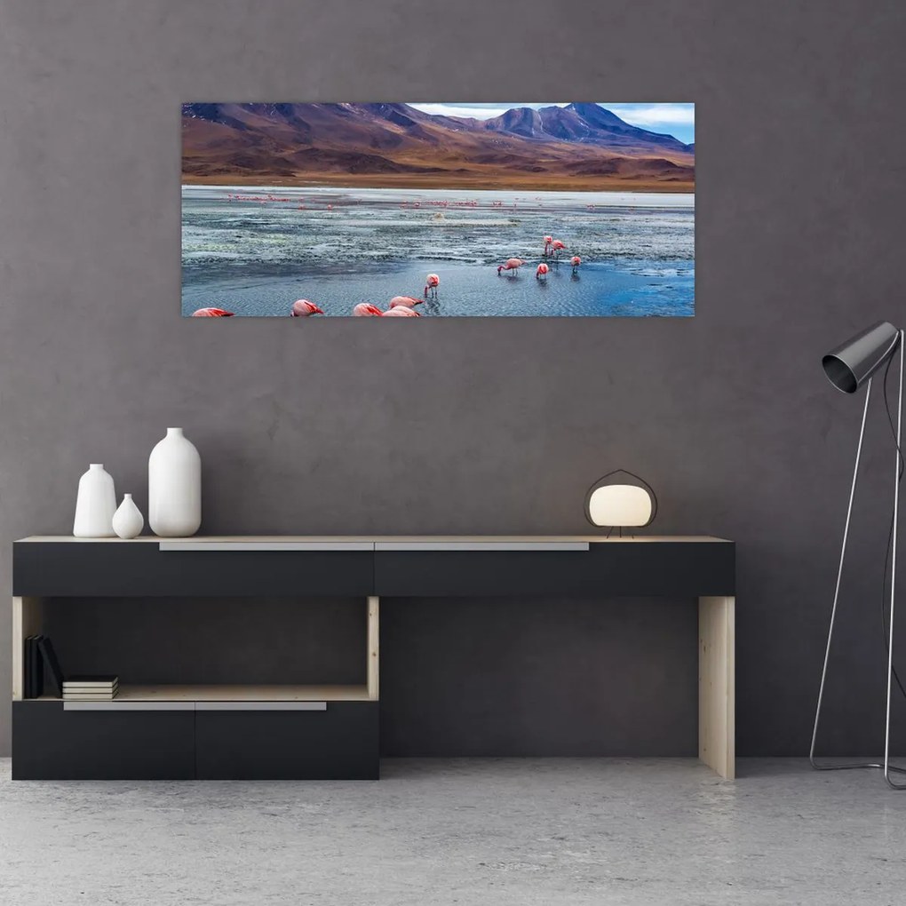 Tablou - Flamingo (120x50 cm)
