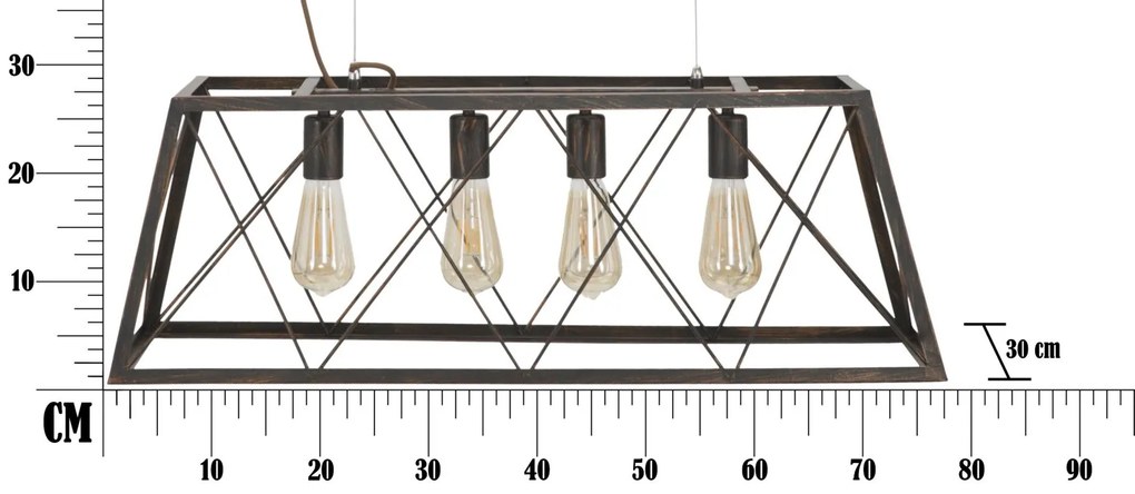 Mauro Ferretti CANDELABRU STIL INDUSTRIAL CM 78X30X26,5