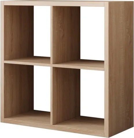 Bibliotecă, 77x77 cm, Cleo III, ADRK Furniture (Culoare: Sonoma)
