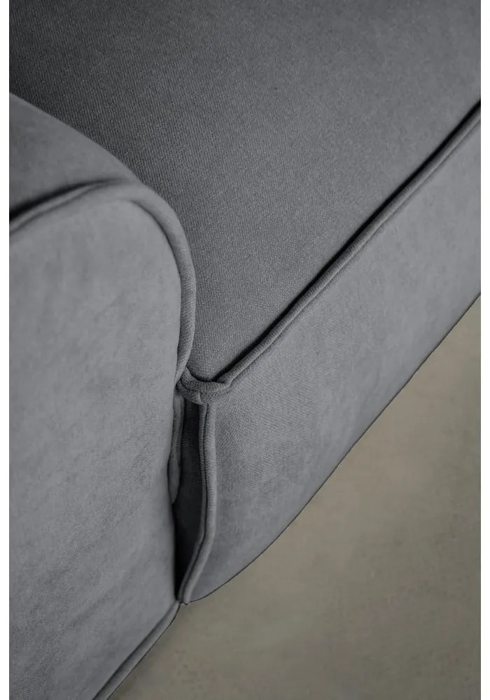 Șezlong modular gri (cu colț pe partea stângă ) Flex Felix – Miuform