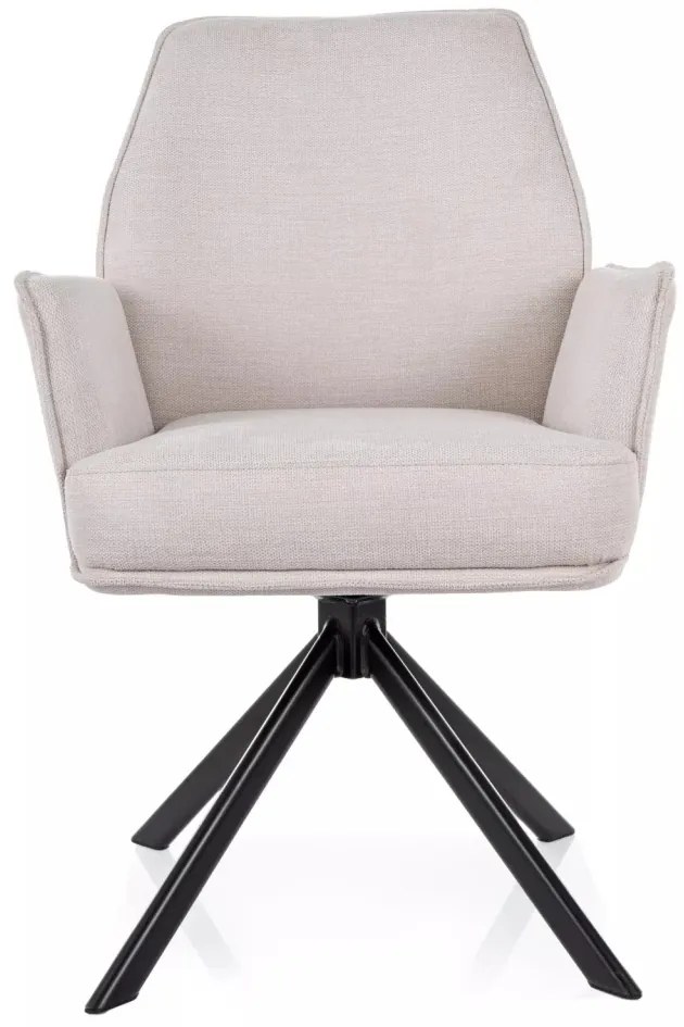 Scaun Hugo bej deschis/negru Brego22