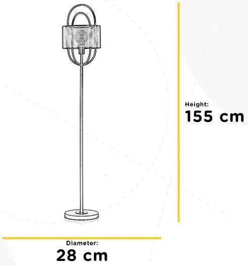Lampadar QUOKKA 1xE27/22W/230V ONLI