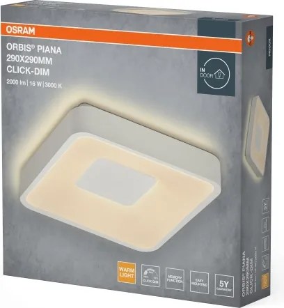 Osram - LED Plafonieră dimabilă ORBIS PIANA LED/16W/230V 29x29 cm albă