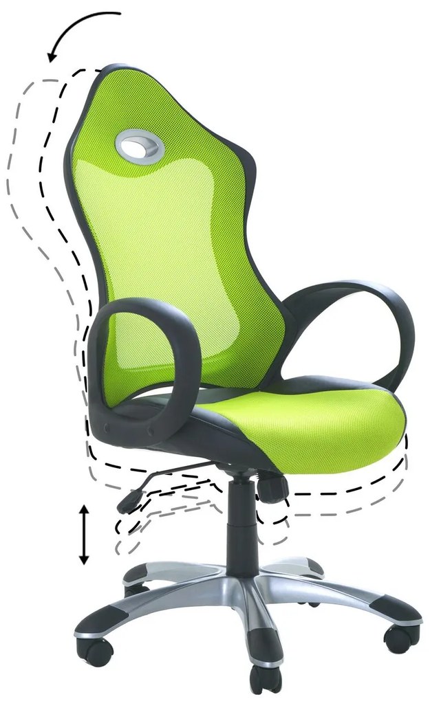 Scaun de birou Isit (limetă). Promo -47%. 1011161
