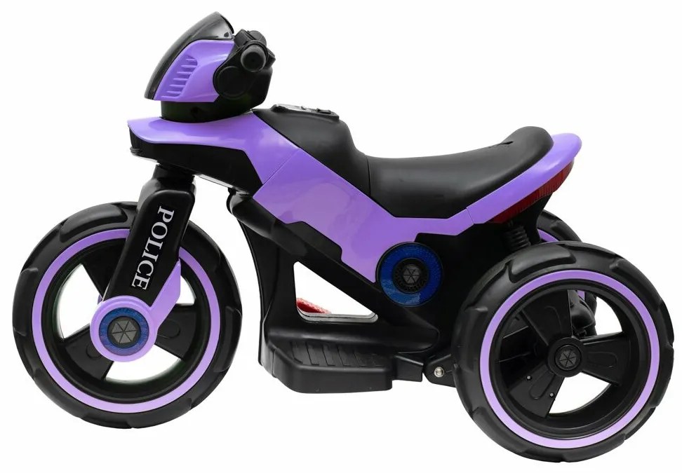 Motocicletă electrică Baby Mix Baby Police, mov
