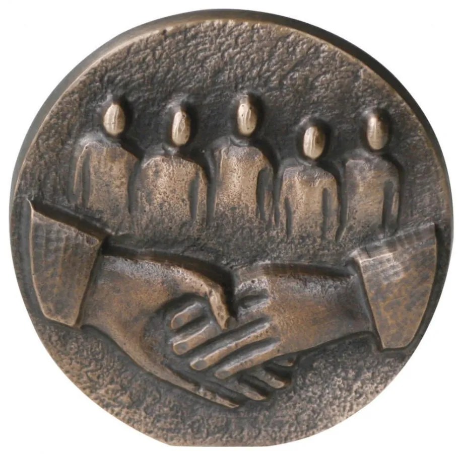 Relief bronz "Va multumim"