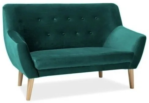 Canapea Nordic 2 velvet verde/fag Blu78