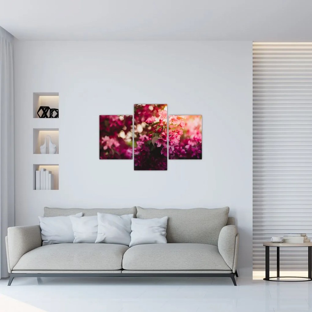 Tablou cu florile tufișului înflorit (90x60 cm)