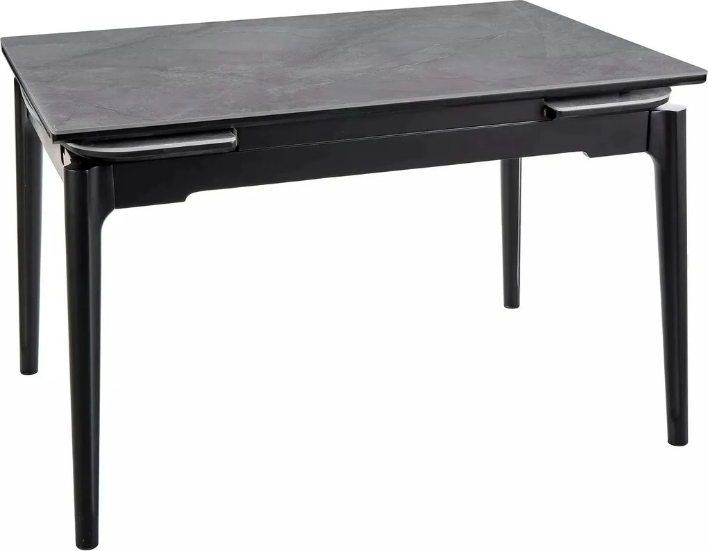 Masa extensibila SENTO, gri cu efect de marmura, ceramica/lemn, 120/18