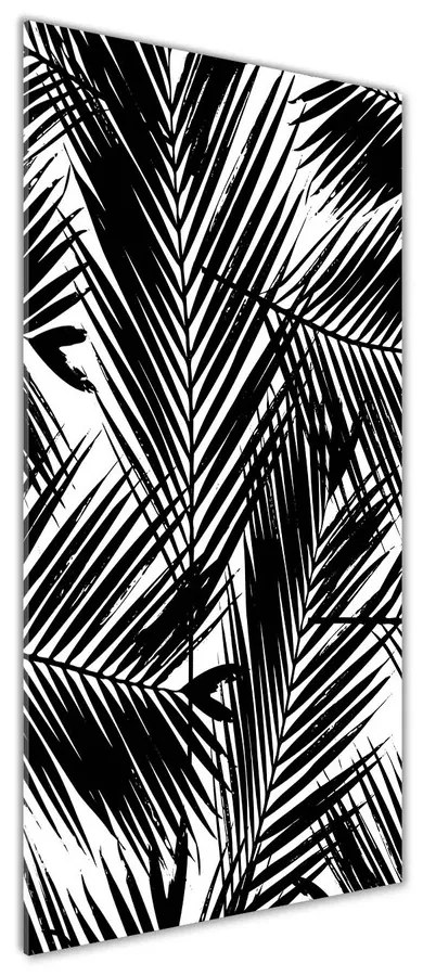 Tablou Printat Pe Sticlă Frunze de palmier